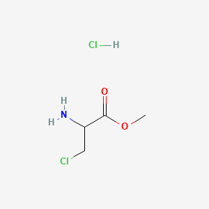 Chemical structure of Methyl 2-amino-3-chloropropanoate hydrochloride