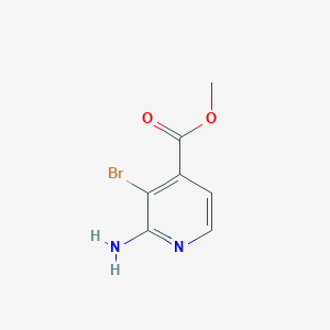 Chemical structure of Methyl 2-amino-3-bromoisonicotinate