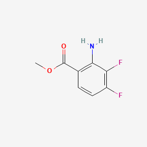 Chemical structure of Methyl 2-amino-3,4-difluorobenzoate