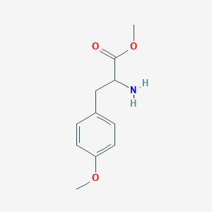 Chemical structure of Methyl 2-amino-3-(4-methoxyphenyl)propanoate