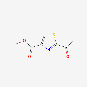 Chemical structure of Methyl 2-acetylthiazole-4-carboxylate