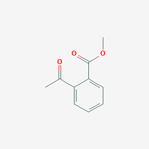 Chemical structure of methyl 2-acetylbenzoate