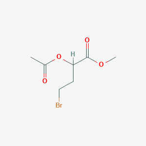 Chemical structure of Methyl 2-Acetoxy-4-bromobutanoate