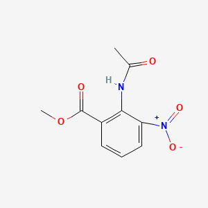 Chemical structure of Methyl 2-acetamido-3-nitrobenzoate