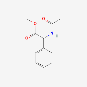 Chemical structure of Methyl 2-Acetamido-2-phenylacetate