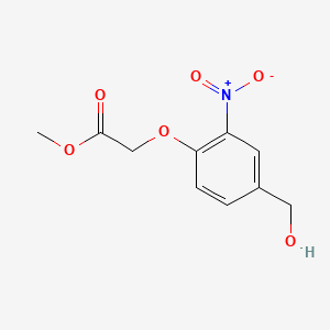 Chemical structure of Methyl 2-[4-(Hydroxymethyl)-2-nitrophenoxy]acetate
