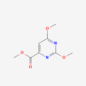 Chemical structure of Methyl 2,6-Dimethoxypyrimidine-4-carboxylate