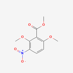 Chemical structure of Methyl 2,6-dimethoxy-3-nitrobenzoate
