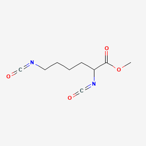 Chemical structure of methyl 2,6-diisocyanatohexanoate