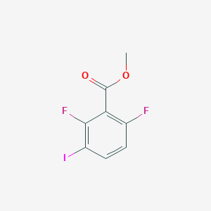 Chemical structure of Methyl 2,6-Difluoro-3-iodobenzoate