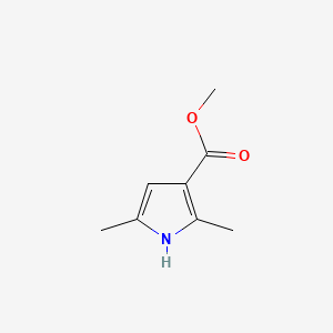 Chemical structure of Methyl 2,5-dimethyl-1H-pyrrole-3-carboxylate