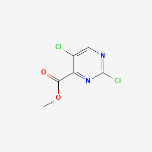 Chemical structure of Methyl 2,5-dichloropyrimidine-4-carboxylate