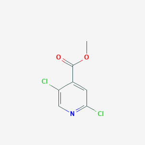 Chemical structure of methyl 2,5-dichloroisonicotinate