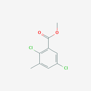 Chemical structure of methyl 2,5-dichloro-3-methylbenzoate
