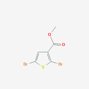 Chemical structure of Methyl 2,5-dibromothiophene-3-carboxylate