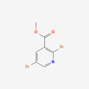 Chemical structure of Methyl 2,5-dibromonicotinate