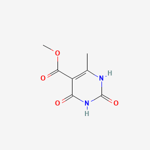 Chemical structure of Methyl 2,4-dihydroxy-6-methylpyrimidine-5-carboxylate