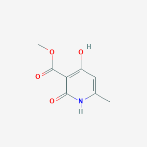 Chemical structure of Methyl 2,4-dihydroxy-6-methylnicotinate