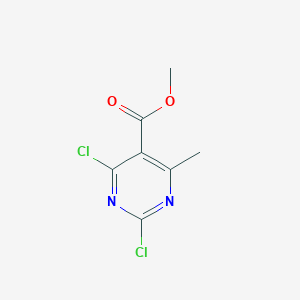 Chemical structure of Methyl 2,4-dichloro-6-methylpyrimidine-5-carboxylate