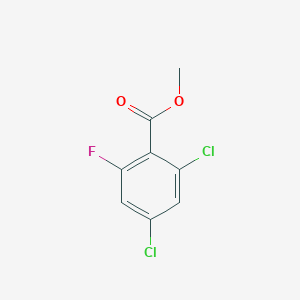 Chemical structure of Methyl 2,4-Dichloro-6-Fluorobenzoate