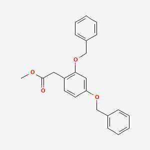 Chemical structure of Methyl 2,4-Bis(benzyloxy)phenylacetate