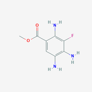 Chemical structure of Methyl 2,4,5-triamino-3-fluorobenzoate