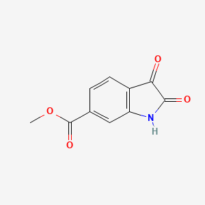 Chemical structure of Methyl 2,3-dioxoindoline-6-carboxylate