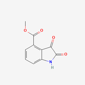 Chemical structure of Methyl 2,3-dioxoindoline-4-carboxylate