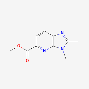 Chemical structure of Methyl 2,3-dimethyl-3H-imidazo[4,5-b]pyridine-5-carboxylate