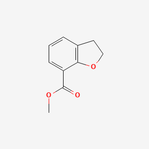 Chemical structure of Methyl 2,3-dihydrobenzofuran-7-carboxylate