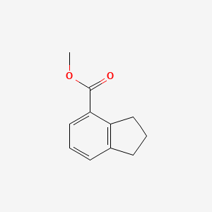 Chemical structure of Methyl 2,3-dihydro-1H-indene-4-carboxylate