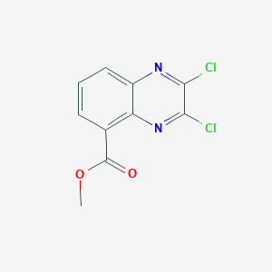 Chemical structure of Methyl 2,3-dichloroquinoxaline-5-carboxylate