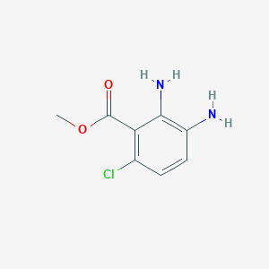 Chemical structure of Methyl 2,3-diamino-6-chlorobenzoate