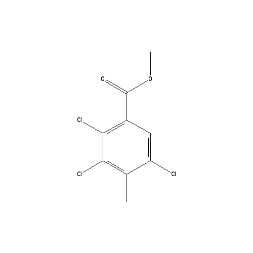 Chemical structure of Methyl 2,3,5-Trichloro-4-Methylbenzoate