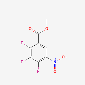 Chemical structure of methyl 2,3,4-trifluoro-5-nitrobenzoate