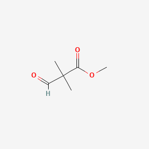 Chemical structure of Methyl 2,2-dimethyl-3-oxopropanoate