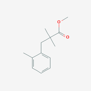 Chemical structure of Methyl 2,2-dimethyl-3-(o-tolyl)propanoate