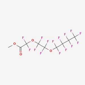 Chemical structure of Methyl 2,2-difluoro-2-(1,1,2,2-tetrafluoro-2-(perfluorobutoxy)ethoxy)acetate