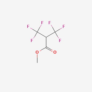 Chemical structure of Methyl 2-(Trifluoromethyl)-3,3,3-trifluoropropionate