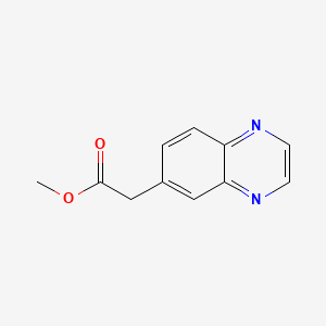 Chemical structure of Methyl 2-(quinoxalin-6-yl)acetate