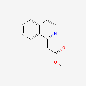 Chemical structure of Methyl 2-(isoquinolin-1-yl)acetate