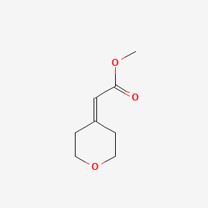 Chemical structure of Methyl (oxan-4-ylidene)acetate