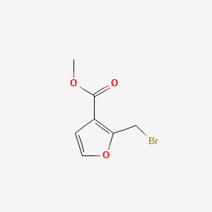 Chemical structure of Methyl 2-(Bromomethyl)-3-Furoate