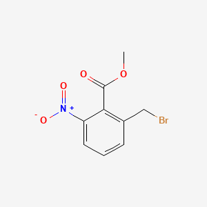 Chemical structure of Methyl 2-(bromomethyl)-6-nitrobenzoate