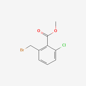 Chemical structure of Methyl 2-(bromomethyl)-6-chlorobenzoate