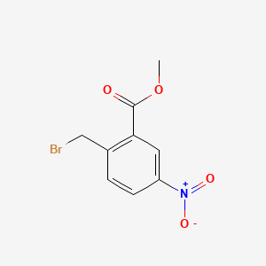 Chemical structure of Methyl 2-(bromomethyl)-5-nitrobenzoate