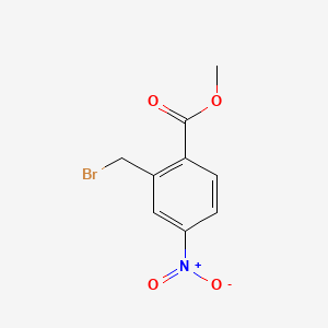 Chemical structure of Methyl 2-(bromomethyl)-4-nitrobenzoate