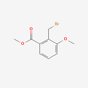 Chemical structure of Methyl 2-(bromomethyl)-3-methoxybenzoate