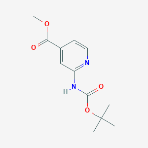 Chemical structure of Methyl 2-(Boc-amino)isonicotinate