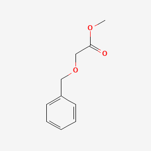 Chemical structure of methyl 2-(benzyloxy)acetate